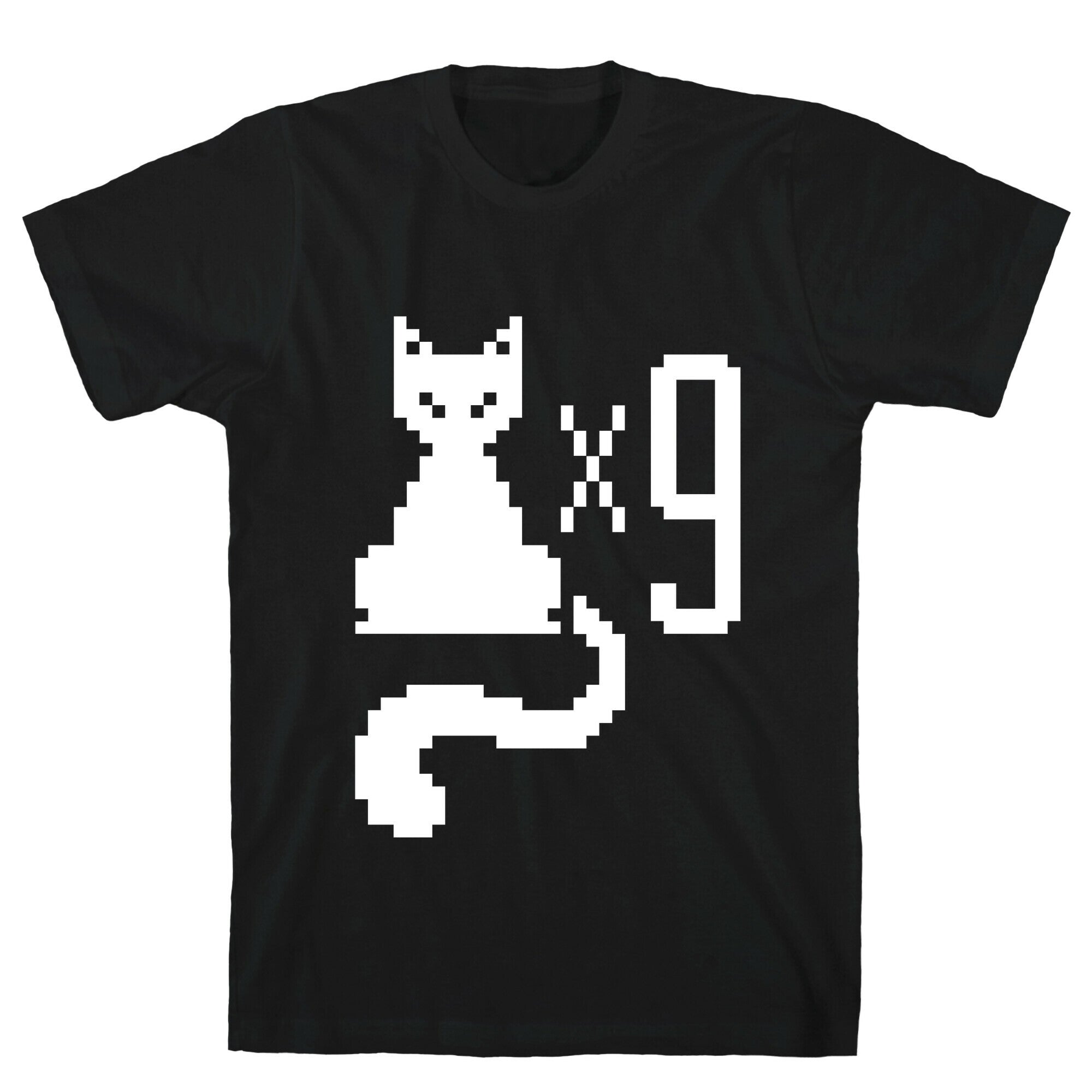 Retro Cat 9 lives T-Shirt